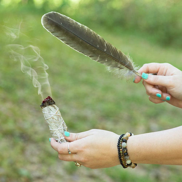 PURPLE CANYON Hvit Salvie Bunter - (3 Pakk) - Salvie Smudge Stick