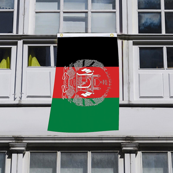 Afghanistans flagga - 3X5 fot, stödjer Afghanistans flagga för