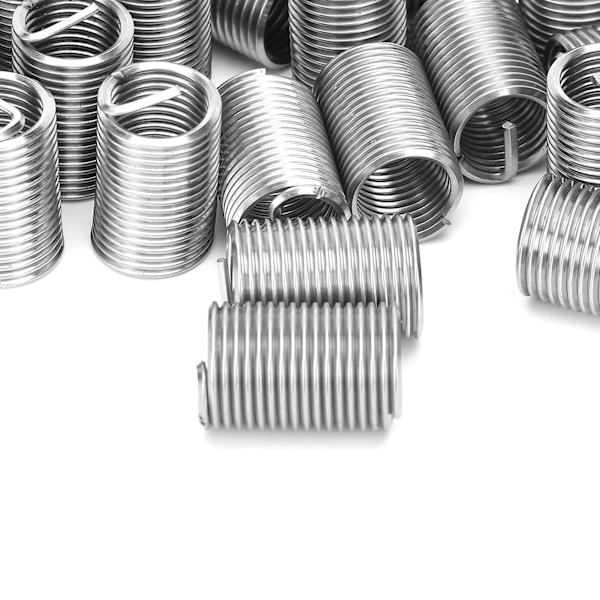 20 stk. Trådreparasjonssleeve Bushing Skrue Rustfritt Stål Trådinnlegg M12 x 1.5 2.5D