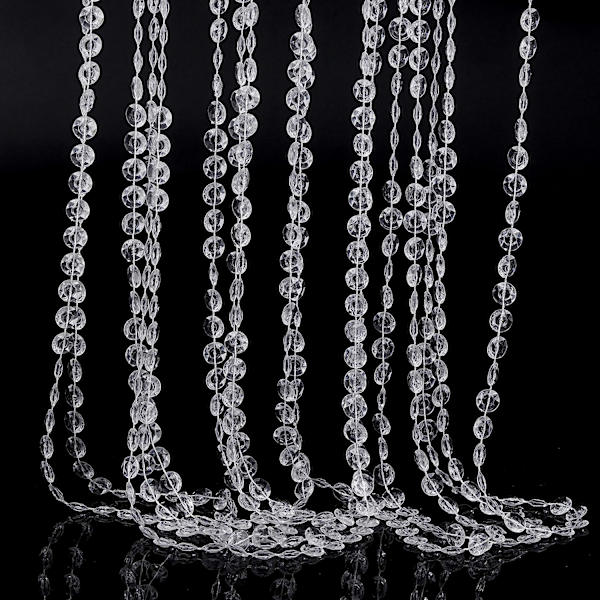 MengH-SHOP Krystalperler Girlande 30 Meter Krystal Diamant