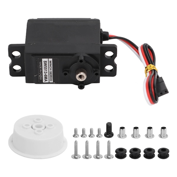 Vattentät RC Servo, Robust RC Servo för Modeller: Kraftig Servomotor med Full Metallväxel, Designad för Extrema Förhållanden och Intensiv Användning