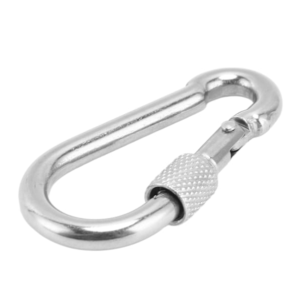 2 kpl Jousi-Snap Hook -karabiinit 316 Ruostumaton Teräs Kiinnikkeet Varusteet Halkaisijaltaan 6x60mm