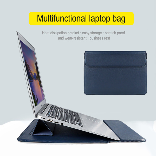Laptop skyddande fodral skyddande väska, läder skyddande
