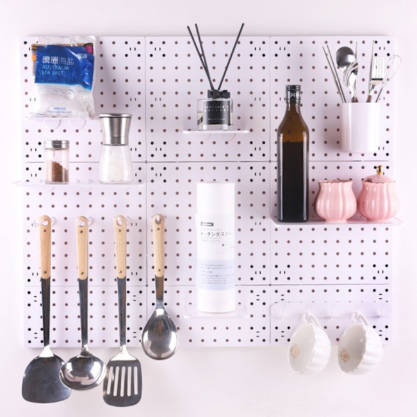 Veggkontroll Pegboard Rack Horisontal Pegboard - Enkel å