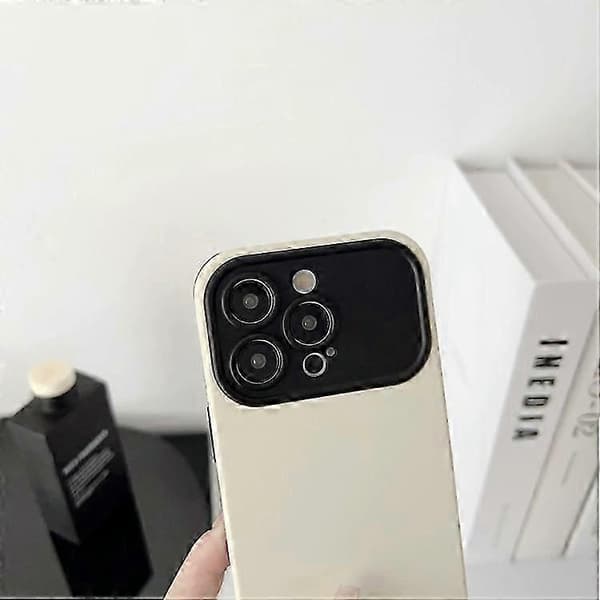 Til iPhone 15 flydende silikone telefoncover[TT] 15 Pro Beige