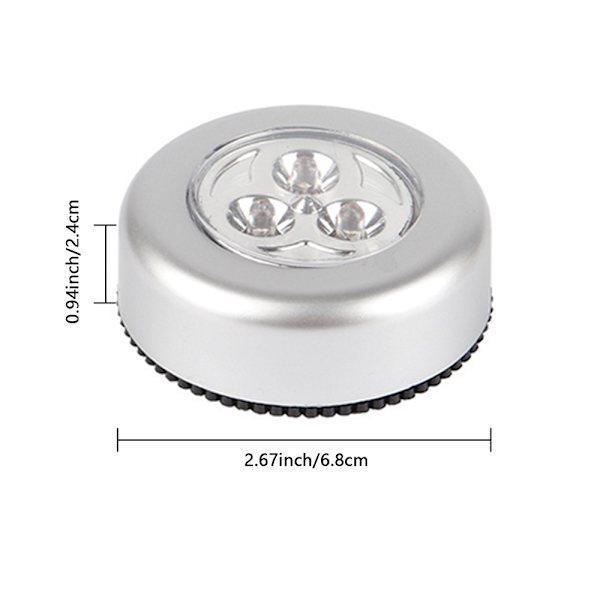 6-pack trådlösa LED-lampor med touch-funktion