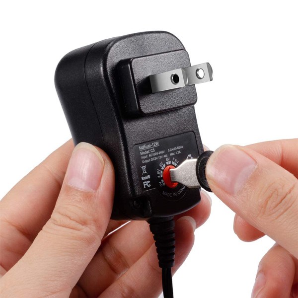12W Universal Multi Voltage AC/DC Adapter Switching Power Supply