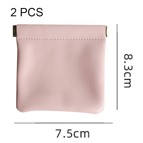 2-pack läderringficka läder smyckespåse