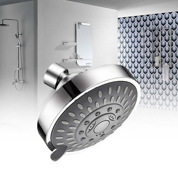 4IN Shower Head Wall Mounted Shower High Pressure Shower Heads Durable Convenient Bathroom Shower Head