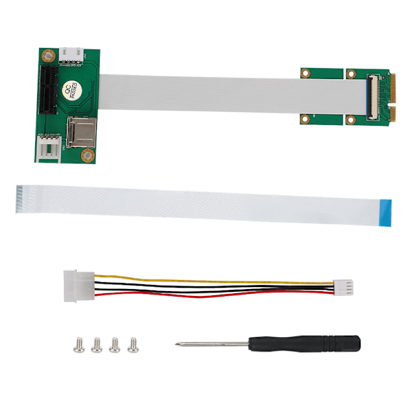 Mini PCI-E till PCI-E 1X Förlängningssladd USB Förlängningskabel med Öppen PCI-E 1X Slot