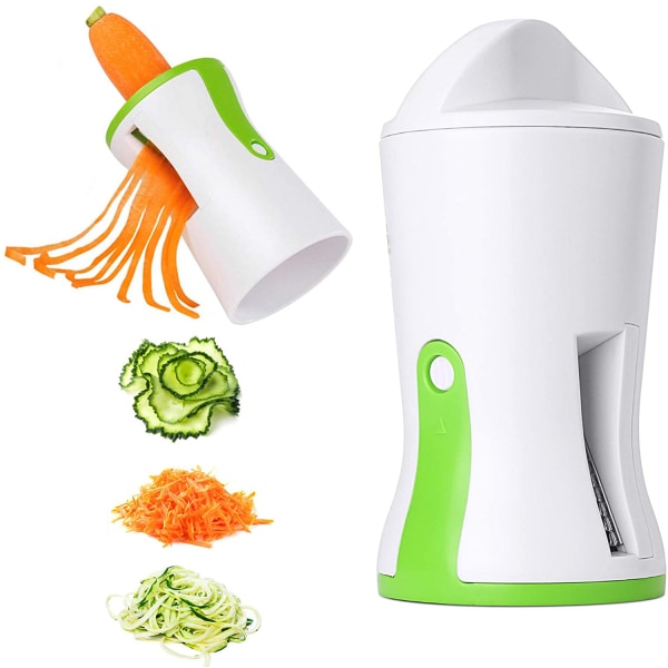 Spiralizer Hånd Zoodle Maker - Spiralizer Grøntsagssnitter til gulerod, agurk, kartoffel, græskar, zucchini, løg, grøntsagsspaghetti