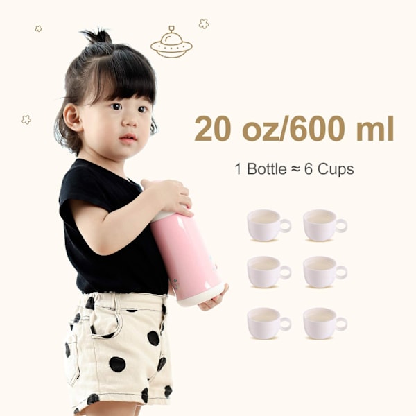 UPSTYLE 20oz Ruostumaton Teräs Lasten Vesipullo Oljella