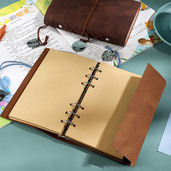 Journal Notebook, Dagbog Skitsebog Gaver, Kraftpapir Indre
