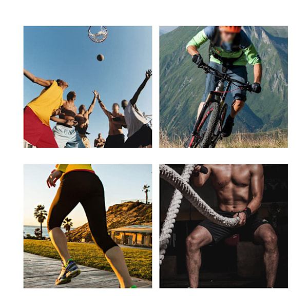 Todelt lårbånd til mænd og kvinder, åndbart skridsikkert kompressionslårband til sport, knæseneskade, quadriceps-skade, muskel fibersprængning