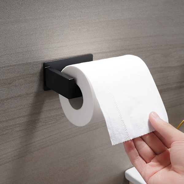 WC-paperiteline ilman porausta, WC-paperiteline, itseliimautuva 304 SUS ruostumaton teräs WC-paperirullan pidike kylpyhuoneeseen ja keittiöön,