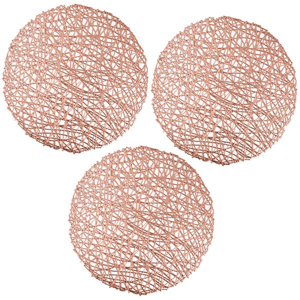 Pladser til middagsbordet Metallic Hollow Out Line Circle
