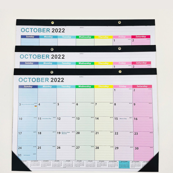 2022-2023 Työpöytäkalenteri Työpöytä/seinäkalenteri 2-in-1, paksu paperi w