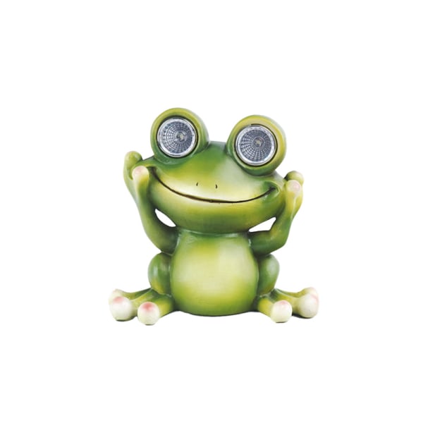 Solar Creative Cute Frog Outdoor LED Garden Light Living Room Ou