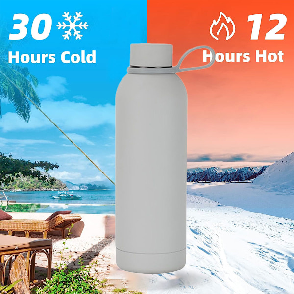 1 st 500 ml rostfritt stål bärbar termosmugg för bil liten munflaska utomhussporter