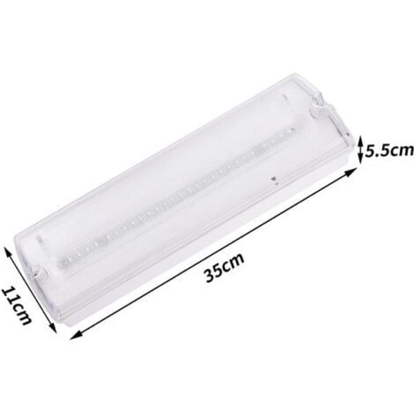 Autonom belysningsblock för säkerhet 3 timmars belysning IP20 100Lm 6500K 27LED