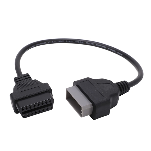 1 Par OBD2 Diagnostisk Kabel 14 Pins til 16 Pins Sort Bærbar Letvægts Diagnostisk Adapter Stik til Bil