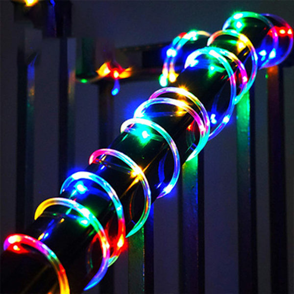 Solcellslinga utomhus 22ft 50LED utomhus slingljus för hemmet