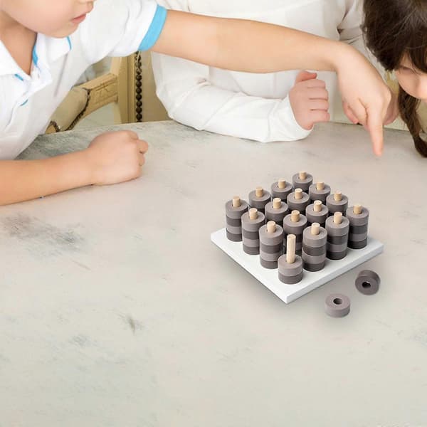 Fire på stribe spil Læring Hjerne Tænkning Strategispil 3D Tic TAC Toe Spil