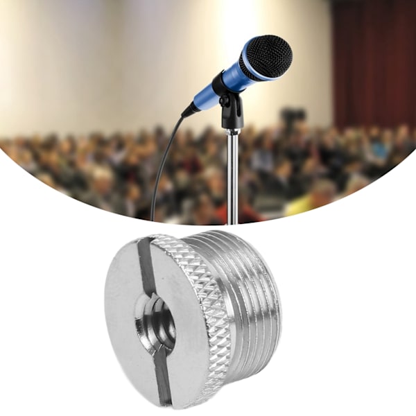 1/4 Hon till 5/8 Hane Skruvadapter Ytbehandlad Anodisering Behandling Hållbar Mikrotråd AdapterSilver F14A