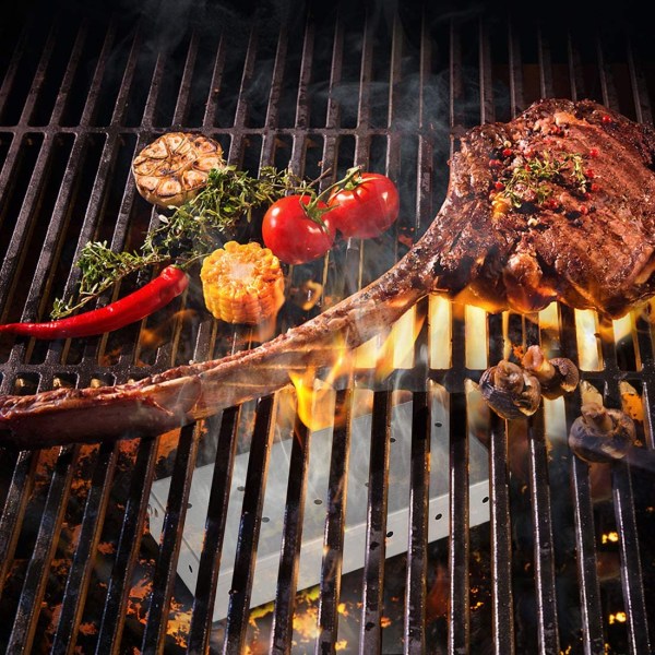 Savustinlaatikko grilliin BBQ-puulastuille - Suuri kapasiteetti, paksu ruostumaton