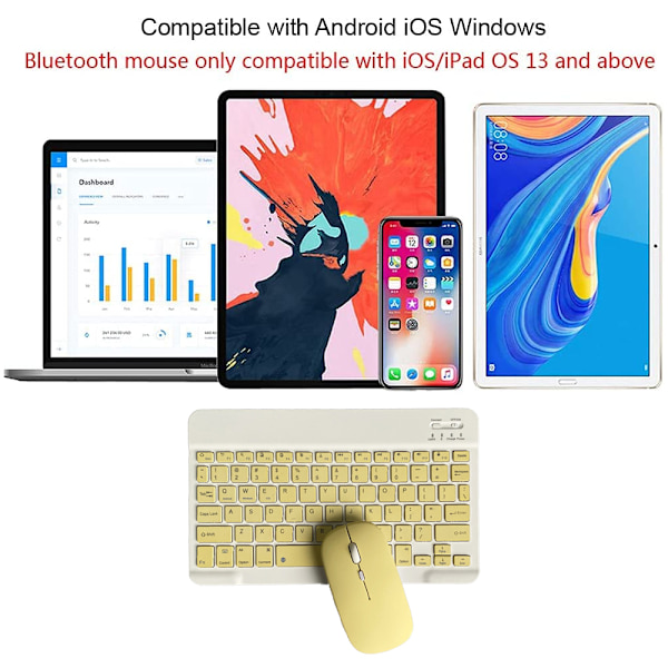 Kombinerat Bluetooth-tangentbord och mus - Android Windows /iPad iOS