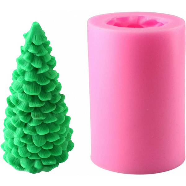 3D Juletræ Lysestøbeform - Julefest Silikoneform