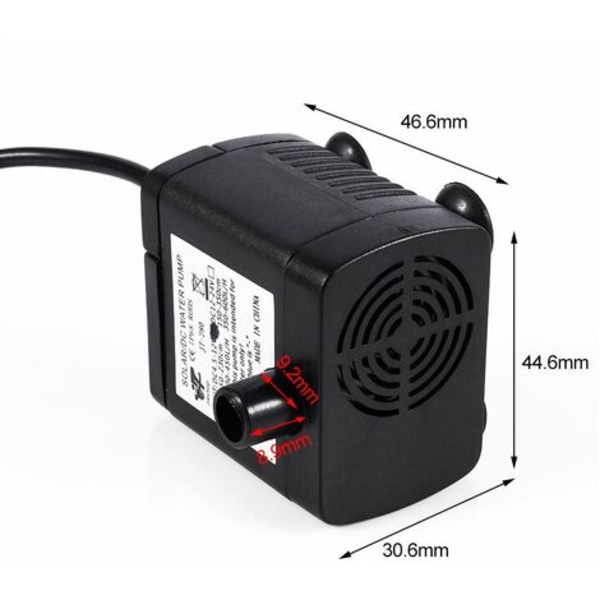 DC12V Mini Solneddykbar Vandpumpe til Akvariefontæne