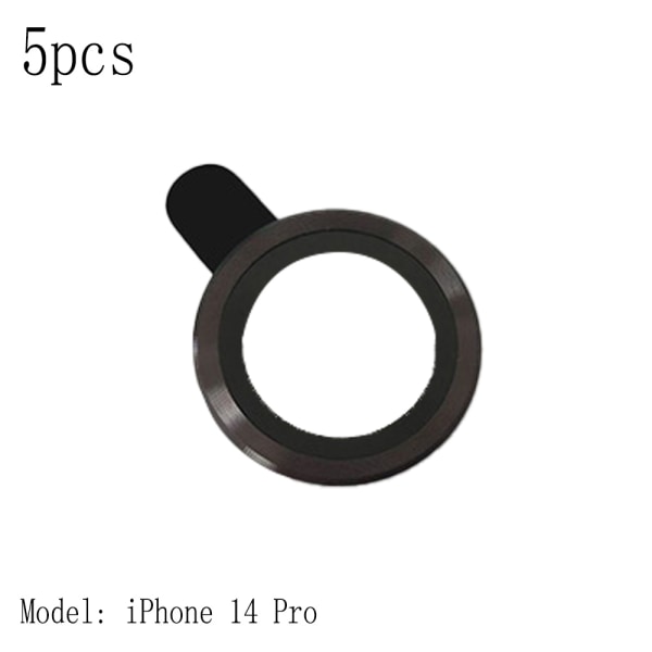 5 deksler til telefonkameralinse - iPhone 14 Pro grey