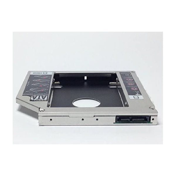 HDD Caddy-etui for 12,7 mm Universal CD/DVD-ROM optisk brønndrevspor (for SSD og HDD)