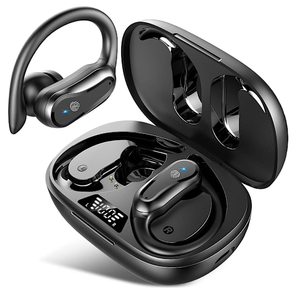 Bluetooth-kuulokkeet urheiluun, langattomat Bluetooth 5.3 HiFi Premium Sound -nappikuulokkeet, 2023 uudet langattomat nappikuulokkeet 48 tunnin ENC-melunvaimennuksella