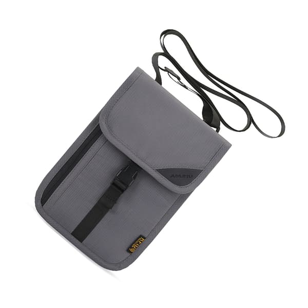 RFID-kaulalompakko matkapassipidike tummanharmaa DarkGrey 74