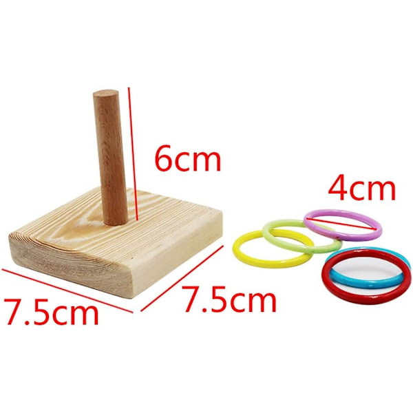 Fågel leksaker, fågel trick bordsspel leksaker, träning basket stacking färg ring leksaker set, papegoja tugga boll foring leksaker, utbildning lek gym lekplats