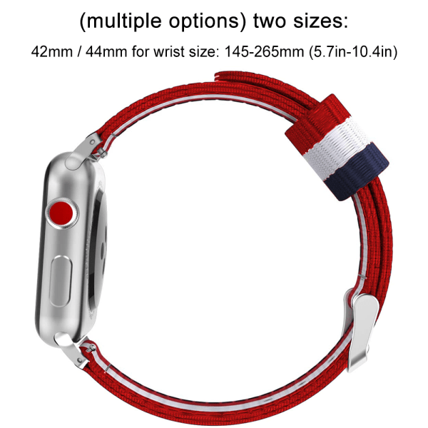 Kompatibel med Apple Watch-rem, fint vevd nylon justerbar