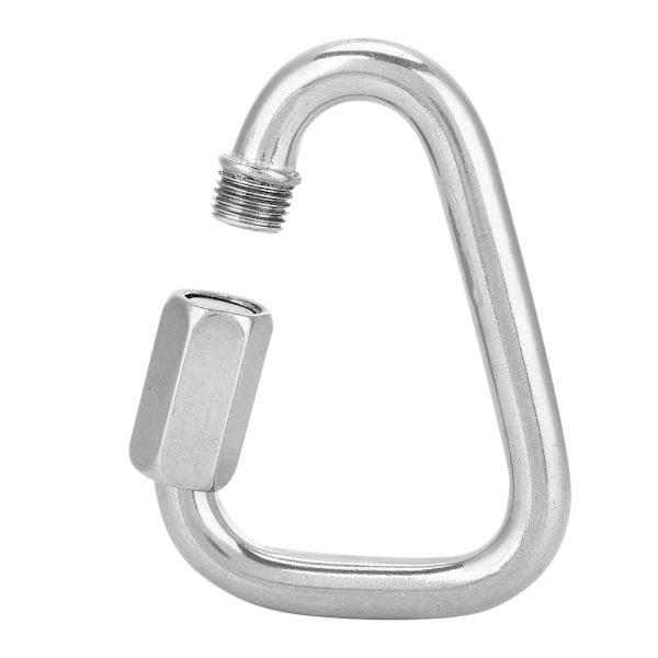 Hållbar Säker Quickdraw Karabiner Utomhus Rostfritt Stål Mellon Lås för Klättring M3.5