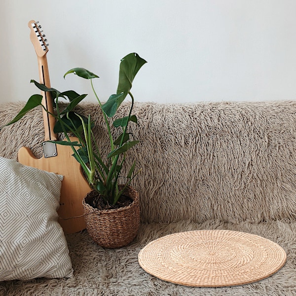 Futon pude gulv græs pude sidde meditation pude futon rattan pude gulvpuden tatami måtte