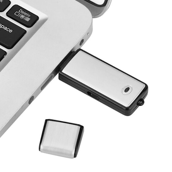 Dold Mini Digital Diktafon 8GB Inspelningsenhet Silver Voice Recorder