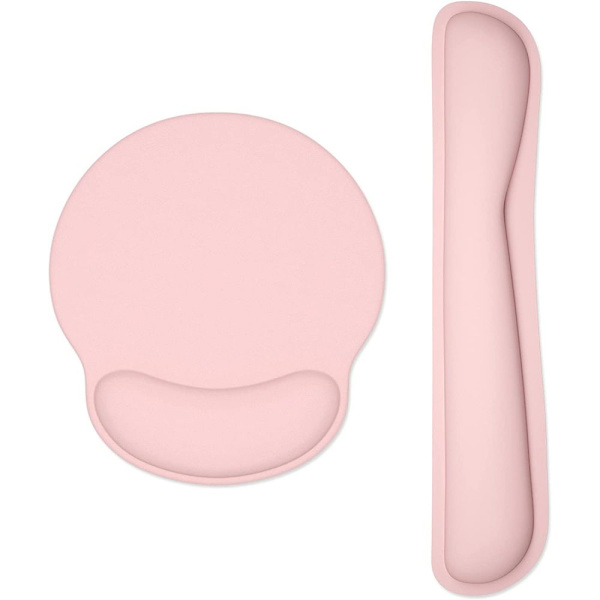 Dapesuom Keyboard Handledsstöd och musmatta med handledsstöd, Memory Foam handledsstöd för tangentbord och mus, Ergonomisk handledsdyna med halkfri