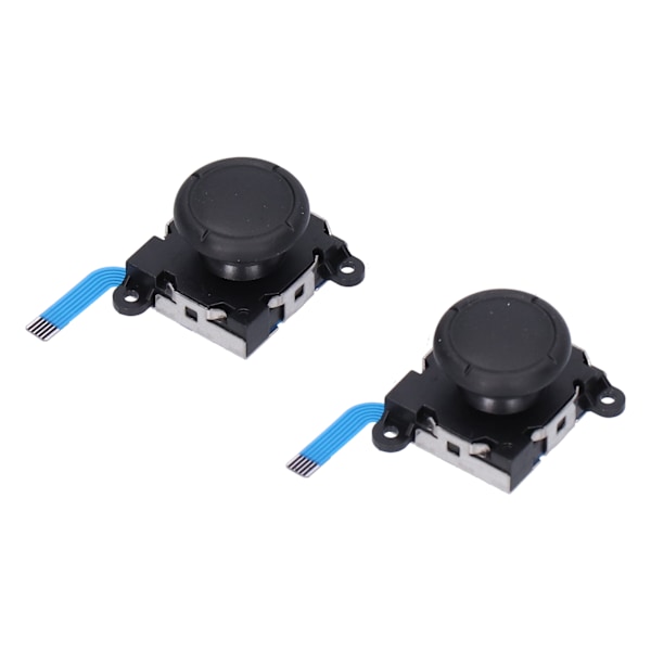 Joystick Ersättningsverktyg Konsol Reparationskit med 3D Analog Joystick Skruvmejslar Pincett för NSwitch Kontroller (Svart)