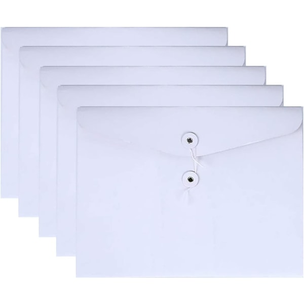 Kraft String Envelope File Folder Project Pockets File Jacket White