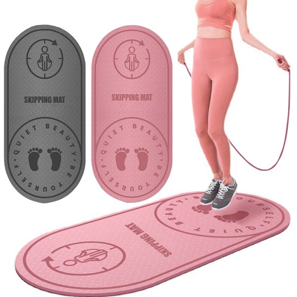 Rope Skipping Exercise Workout Mat - 6mm/8mm Thickened Mute