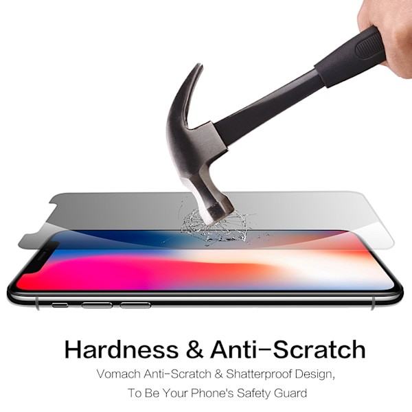 2 st iPhone X skärmskydd
