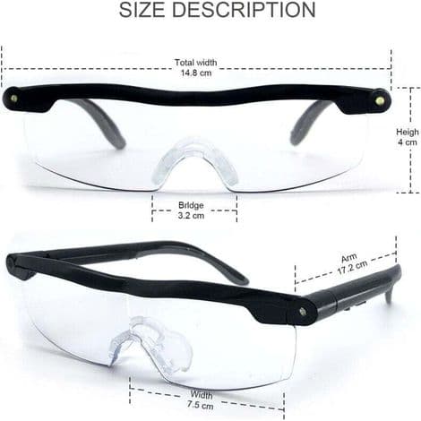 Reading Magnifiers - Powerful Magnifying Glass with LED Light, 160% Magnification, for Reading, All Precision Work, Repairs, Sewing,[TT]