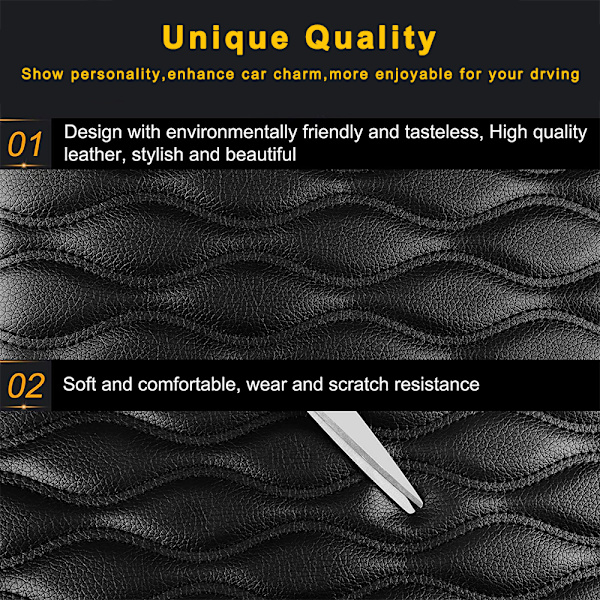 1 stk. Auto Center Console Cover Pad Universal Fit til SUV/