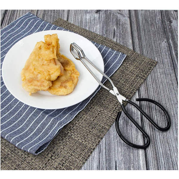 Ekstra lang saks-tang 41 cm rustfritt stål grilltang