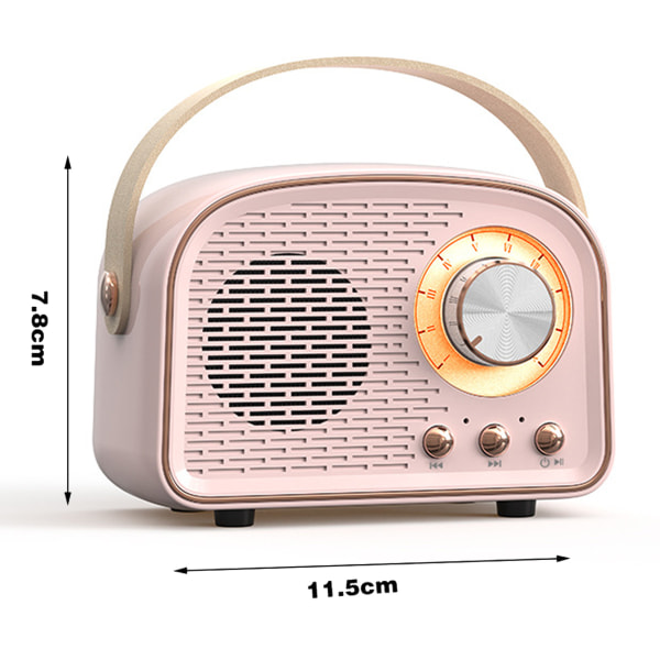 Retro Bluetooth-kaiutin, langaton vintage-kaiutin, ulkotiloihin